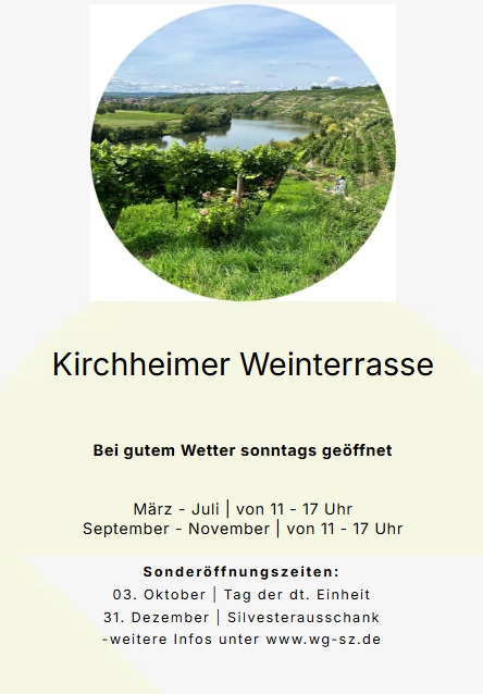 Ausschank an der Kirchheimer Weinterrasse